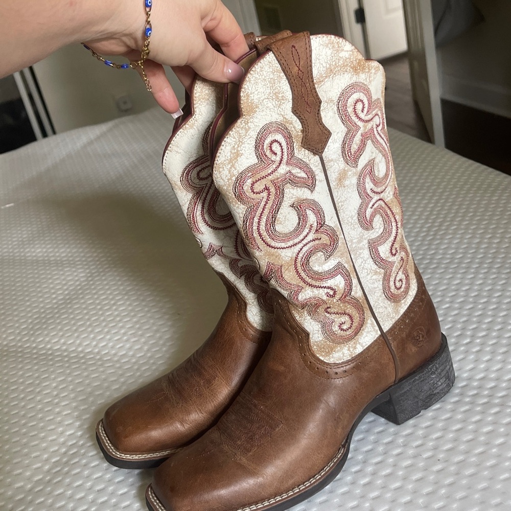 Ariat Ladies Quickdraw Chocolate Brown Western Boots 10021616